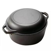 26 cm ketaus daugiafunkcis troškintuvas su dvigubomis rankenomis ir plokščiu dugnu Standard gray