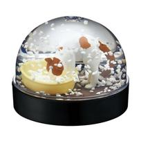 Genuine Gacha Figure Tiny Scale Model Cat Litter Snow Crystal Ball Egg Twist Three Flower Cat Shaving Cat Litter Figure Playthings 5.5CM