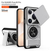 For Huawei Pura 80 Ultra Case Huawei Pura 80 Pro + P70 Cover Magsafe Magnetic Fold Holder Military Armor Camera Protection Cover Huawei Pura 70