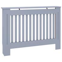 Radiator Cover Grey 112 x 19 x 81.5 cm Medium Density Fibreboard (MDF)