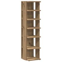vidaXL Shoe Cabinet Artisan Oak 28 x 27 x 102 cm Particleboard