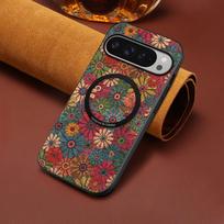 Denior Applicable Pixel10ProXL Magnetic Phone Case Google 9Pro Case 8A Flower Leather Case 7Pro Pixel 10/10Pro