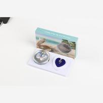 Gėlavandenių perlų vėrinio dovanų rinkinys su vakuume užpakuotu austrės pakabuku