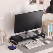 Computer Monitor Glass Riser Holder With USB Type-C HUB PC Screen Stand Bracket Printer Desktop Storage Keyboard Mouse Organizer A11