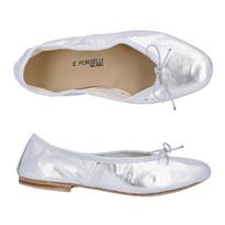Porselli Ballet Leather Flat 95 Silver BALLET LEATHER FLAT 95 SILVER (36)