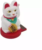 Saulės energija veikianti sėkmės katė „Maneki Neko“