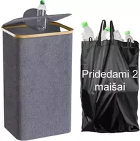 Taros rūšiavimo šiukšliadėžė (PILKA)