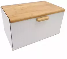 Metalinė duoninė su bambuko dangčiu