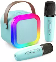 Karaoke kolonėlė su mikrofonais (Bluetooth, LED apšvietimas)