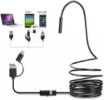 USB endoskopinė kamera 5 m su LED apšvietimu (Type-C / Micro USB)