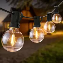 „Telforceone Forever Light“ saulės energija varomos LED girliandos SUNARI FLS-180 8,5 m 10+1 skaidrios lemputės 1800 mAh + nuotolinio valdymo pultas