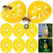 Wasp Trap Catcher Flower Shape Flying Insects Funnel Trap Bee Hornet Reusable Bee Catcher Flower Shaped Flying Insects Funnel Pest Wasp Trap, 30PCS 30pcs geltona