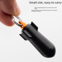 Waterproof Aluminum Alloy Mini Survival Tank for Medicine and Rescue Equipment Black