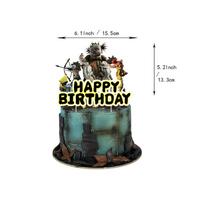 Little Nightmares Theme Birthday Party Decorations cake topper balloons banner Backdrop spiral for Girls Baby Shower Supply (as the picture-140)-
