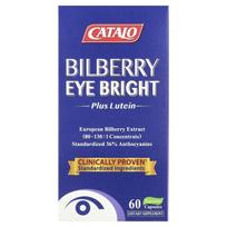 CATALO, Bilberry Eye Bright Plus Lutein, 60 Veggie Capsules