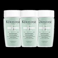 Kerastase Dual-function shampoo, hair care, moisturizing, oil control, smooth and clean, soapy scent / Functional shampoo 80ml*3 ruda