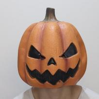 Helovino pilno veido kaukė: blogio moliūgo monstro latekso galvos apdangalas COS siaubo kaukolės demono vakarėlio kaukė Chubby Pumpkin brown