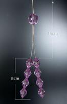 Užuolaidų laikiklis, 42 cm, violetinis