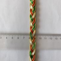4m/13.12ft kiekvienoje pakuotėje spalvingos Kalėdų dovanų pakavimo dekoracijos suknelės užuolaidų rankų darbo DIY siuvimo amato juostelės krašto kreivės dekoracija didelė plati 1.2cm