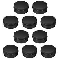 10X Aliuminio Vaško Arbatos Skardinės Apvalus Sriegiuotas Dangtelis Makiažo Dėžutė Kelioninis Kosmetikos Tablečių Dėklas 100ml