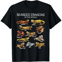 Bearded Dragons of the World Animal Lover T-Shirt L juoda