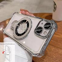 Magnetic Ring Stand Case for iPhone 14 11 13 12 15 Pro Max Plus Plating Magsafe Wireless Charger Metal Holder Shockproof Cover For iPhone12pro sidabras