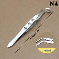 Stainless Steel Eyelid Tweezers Meibomian Gland Forceps Makeup Clip Eyelash Compressor Metal Expressor Extension Makeup Accurate
