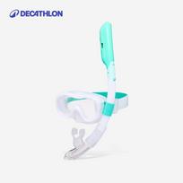 DECATHLON Kids Full Dry Anti-fog Snorkeling Set S balta