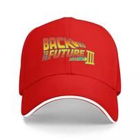 Back to the Future Part III Baseball Cap Classic Movie Logo Design Black Adjustable Hat for Fans of Time Travel Adventure Adjustable