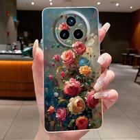 Phone Case For Realme 14 Pro Plus Pro+ Protective Casing For Realme 14 14T Flower Butterfly Transparent Soft Silicone TPU Cover realme 14T 5G