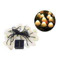 Mushroom Solar String Lamp with Garden Stake, IP65 Waterproof Fairy Light with 10/20 LED, Decorative Lamp for Outdoor Garden Yard Patio Pathway 3.5M black