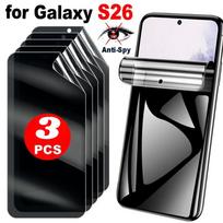 3PCSSamsung Galaxy S2 524 24FE Ultra Edge Anti Spy Privacy Screen Protector Suitable for Galaxy S26 Ultra Plus HD Soft Film Galaxy S24 juoda