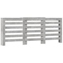 vidaXL Radiator Cover Concrete Grey 205 x 21.5 x 83.5 cm Particleboard