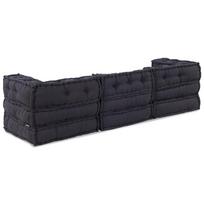 vidaXL Modular Sofa Set 3 pcs Anthracite Fabric