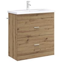 vidaXL Artisan Oak Bathroom Vanity Unit 78.5 x 37.5 x 81 cm Particleboard