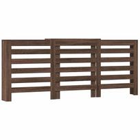 Radiator Cover Oak Effect 205 x 21.5 x 83.5 cm