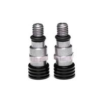 Precisionengineered Motocross Fork Air Bleeder Valves M5x08 For Reliable Air Pressure Management On Showa Forks raudona