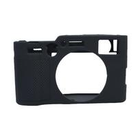 Silicone Case for X100VI Dustproof Instants Film Camera Cover Bag Tempered Glass Screen Protector 1 juoda
