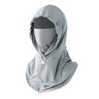 Ledinio šilko Anti-UV Balaklava Kepurė Kvėpuojanti Veido Apsauga nuo Saulės Kepurė Darbui Style 6 gray