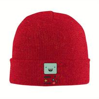 BMO Adventures Time Knitted Hat Beanies Autumn Winter Hats Warm Unisex  Casual Cartoon Anime Caps for Men Women Gift