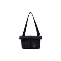 MLB Hobo Bag, One Shoulder Messenger, Crossbody Bag, Zip Closure Regular Unisex Black Casual 3ACRM035N-50BKS juoda