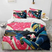 A-Apex Legends Game Gamer Cartoon Comforter Bedding SetDuvet Cover Bed Set Quilt Cover Pillowcaseking Queen Size Bedding Set EU Single(135*200cm)3pcs