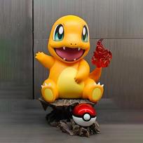 Anime Pokemon figūrėlė Bulbasaur Charmander Veiksmo figūrėlės 10cm PVC Veiksmo figūrėlės Kolekcinis modelis Žaislai Dovanos 10cm yellow