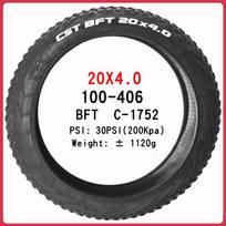 CST BFT 20inch 24inch Fat Tire Snow Beach Bicycle Tire 20x4.0 20X2.4 24x4.0 Electric Snowmobile MTB Bicycle  Anti-Slip Fat Tire Wire