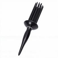 Hair Fluffy Styling Curler Curls Comb Non Slip Grip Air Volume Comb with 17 Rounded Teeth Black black