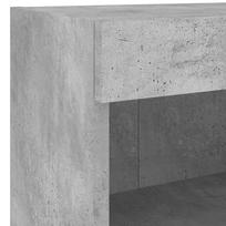 vidaXL 5 piece TV wall unit with LED lighting concrete grey wood based material