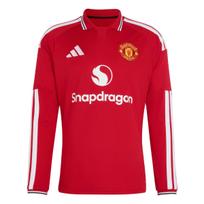 Adidas Manchester United 26/27 Home Fan Version Quick-Dry Striped Long Sleeve Football Shirt Men tops KC4773 4XL white