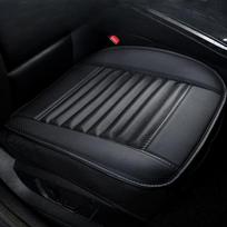 Universalus automobilio sėdynės užvalkalas, kvėpuojantis PU odinis kilimėlis, skirtas auto kėdės pagalvėlėms, automobilio priekinės sėdynės užvalkalui „Four Seasons“ neslystantis kilimėlis black  all-in