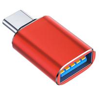 USB C Male To USB3.0 Female OTG Adapter Type C Charging Cable For Expanding Phone Storage & Device Connectivities 1 raudona