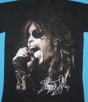 Aerosmith Steven Tyler parašu juodi marškinėliai Medvilniniai S-5XL JJ2458 Unisex T-shirt Grafiniai marškinėliai XXL